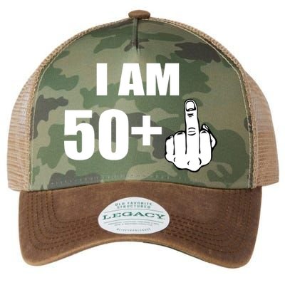 I Am 51 Middle Finger Funny 1966 Birthday Legacy Tie Dye Trucker Hat