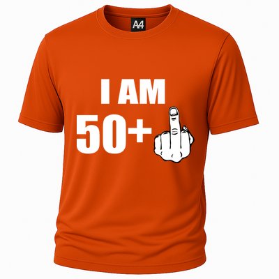 I Am 51 Middle Finger Funny 1966 Birthday Cooling Performance Crew T-Shirt