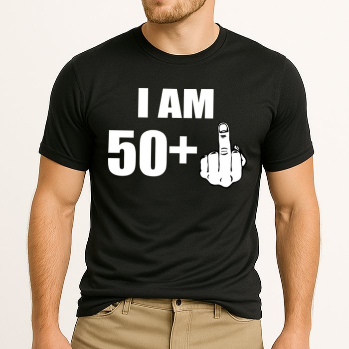 I Am 51 Middle Finger Funny 1966 Birthday Cooling Performance Crew T-Shirt