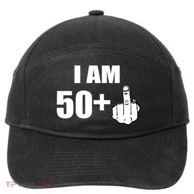 I Am 51 Middle Finger Funny 1966 Birthday 7-Panel Snapback Hat