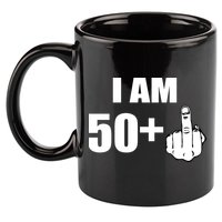 I Am 51 Middle Finger Funny 1966 Birthday 11oz C Handle Ceramic Mug