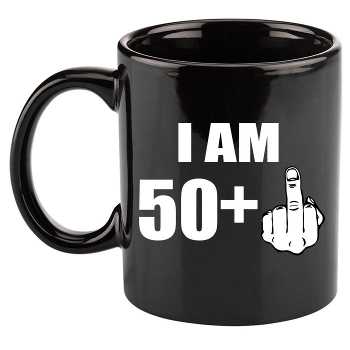 I Am 51 Middle Finger Funny 1966 Birthday 11oz C Handle Ceramic Mug