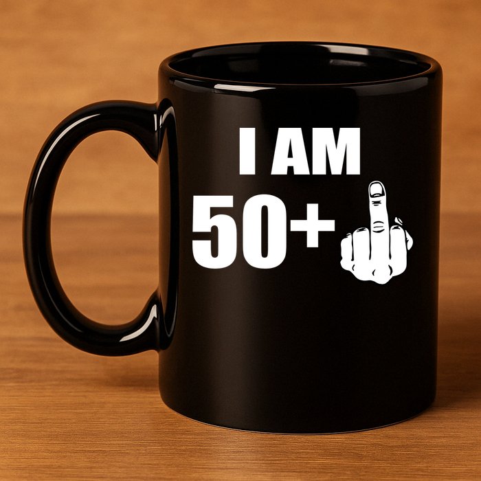I Am 51 Middle Finger Funny 1966 Birthday 11oz C Handle Ceramic Mug