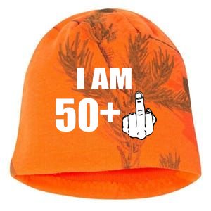 I Am 51 Middle Finger Funny 1966 Birthday Kati - Camo Knit Beanie