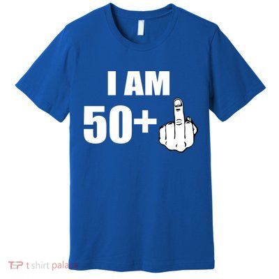 I Am 51 Middle Finger Funny 1966 Birthday Premium T-Shirt