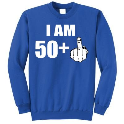 I Am 51 Middle Finger Funny 1966 Birthday Tall Sweatshirt