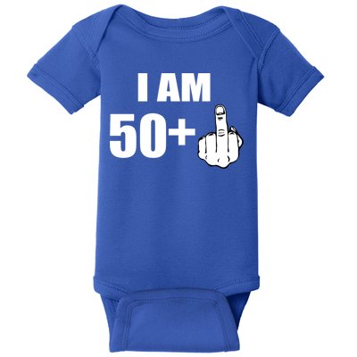 I Am 51 Middle Finger Funny 1966 Birthday Baby Bodysuit