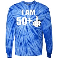 I Am 51 Middle Finger Funny 1966 Birthday Tie-Dye Long Sleeve Shirt