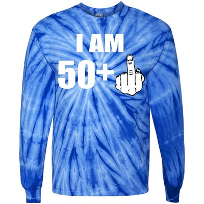 I Am 51 Middle Finger Funny 1966 Birthday Tie-Dye Long Sleeve Shirt