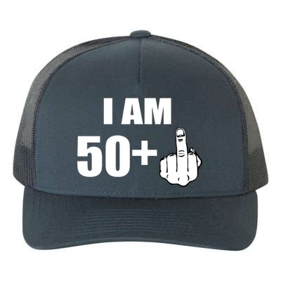 I Am 51 Middle Finger Funny 1966 Birthday Yupoong Adult 5-Panel Trucker Hat