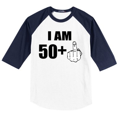 I Am 51 Middle Finger Funny 1966 Birthday Baseball Sleeve Shirt