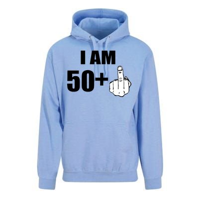 I Am 51 Middle Finger Funny 1966 Birthday Unisex Surf Hoodie