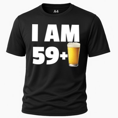 I Am 59 Plus Beer 60th Birthday Cooling Performance Crew T-Shirt