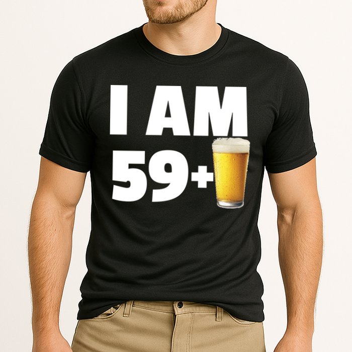 I Am 59 Plus Beer 60th Birthday Cooling Performance Crew T-Shirt