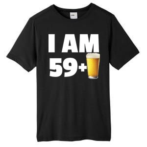 I Am 59 Plus Beer 60th Birthday Tall Fusion ChromaSoft Performance T-Shirt