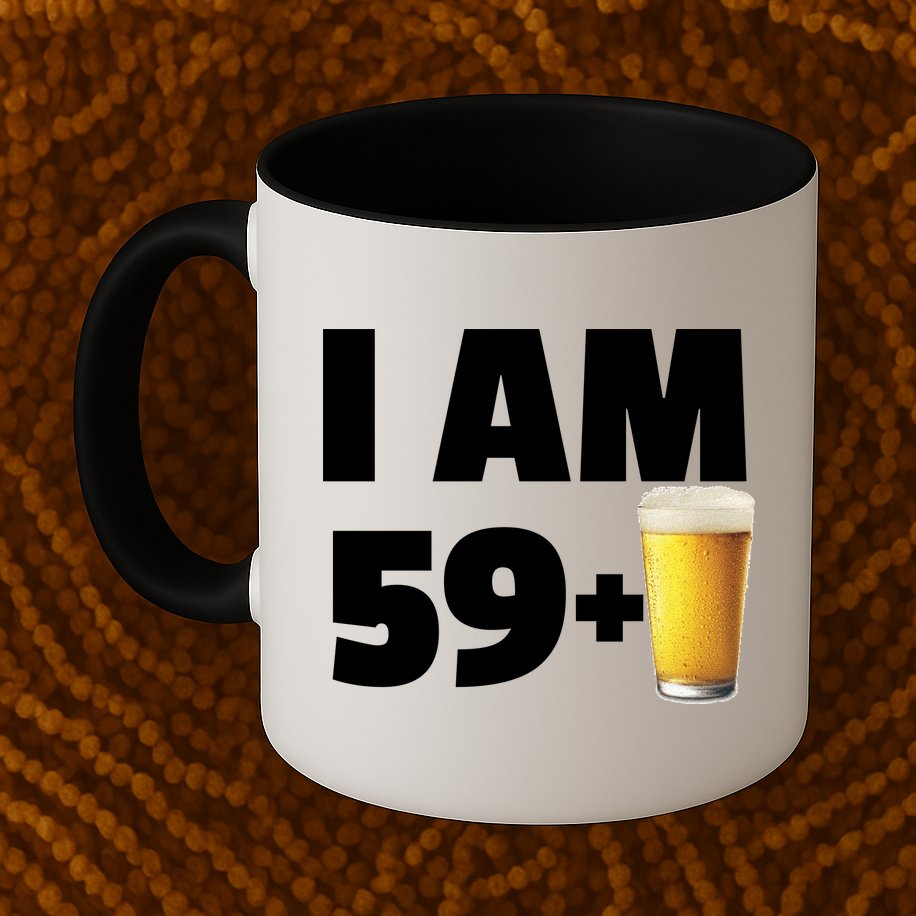I Am 59 Plus Beer 60th Birthday Mug