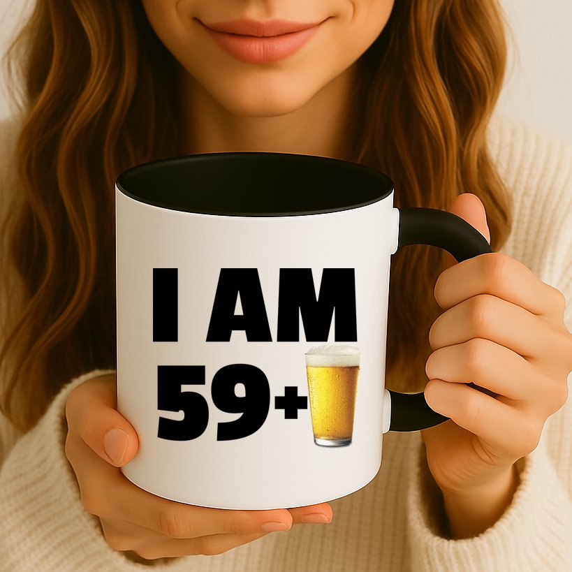 I Am 59 Plus Beer 60th Birthday Mug