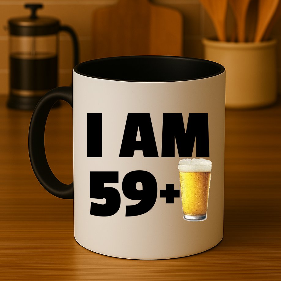 I Am 59 Plus Beer 60th Birthday Mug