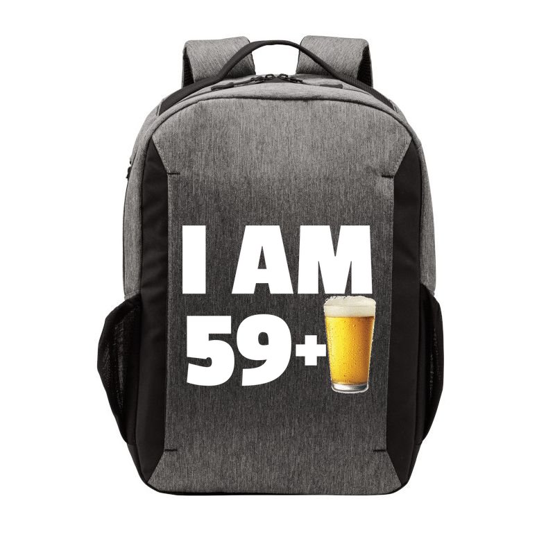 I Am 59 Plus Beer 60th Birthday Vector Backpack