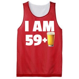 I Am 59 Plus Beer 60th Birthday Mesh Reversible Basketball Jersey Tank