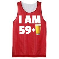 I Am 59 Plus Beer 60th Birthday Mesh Reversible Basketball Jersey Tank