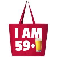 I Am 59 Plus Beer 60th Birthday 25L Jumbo Tote