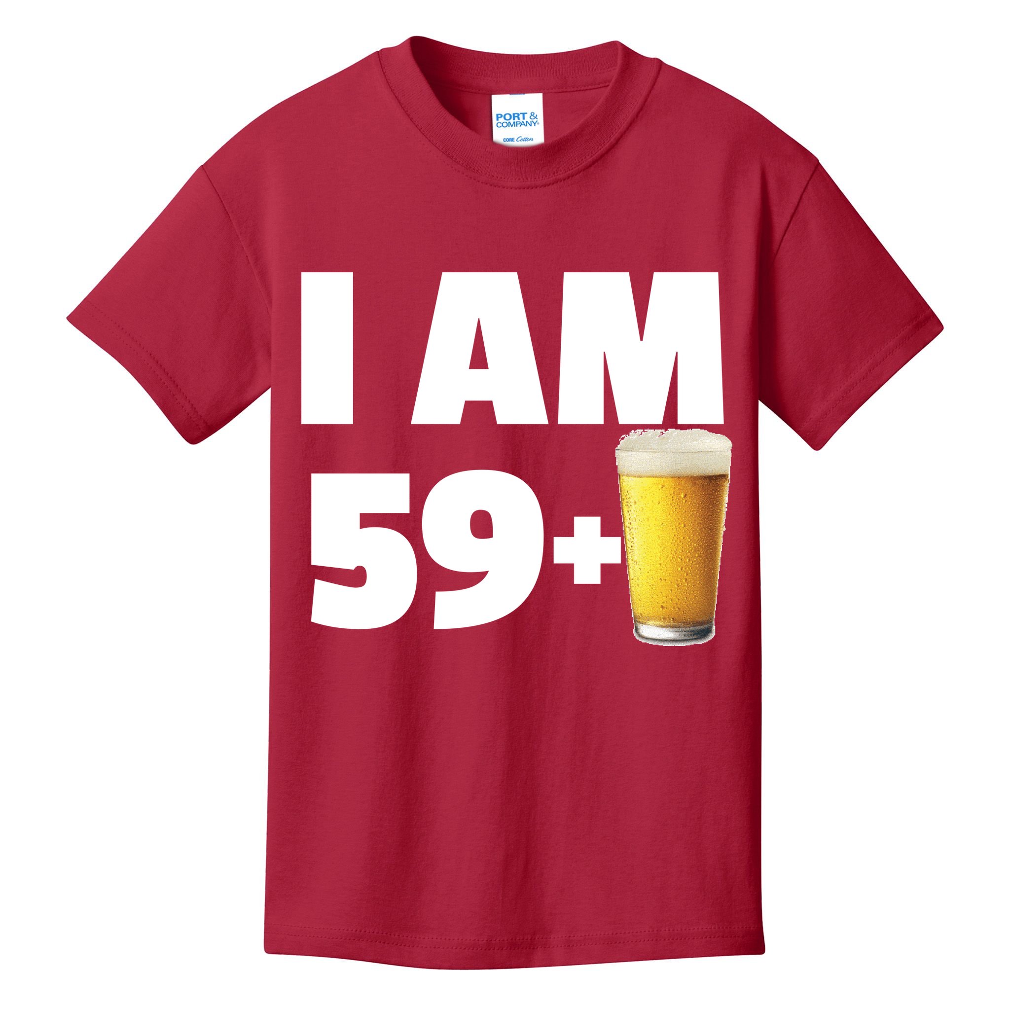 I Am 59 Plus Beer 60th Birthday Kids T-Shirt