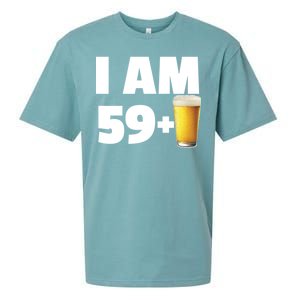 I Am 59 Plus Beer 60th Birthday Sueded Cloud Jersey T-Shirt