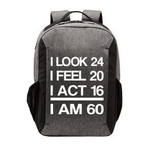 I Am 60 Funny 60th Birthday Vector Backpack