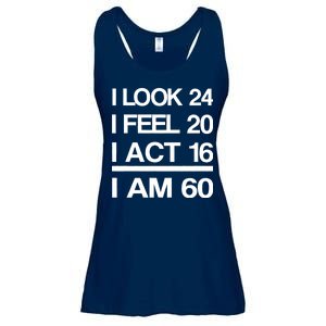 I Am 60 Funny 60th Birthday Ladies Essential Flowy Tank