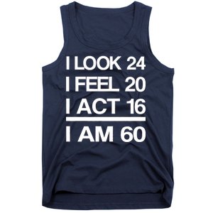 I Am 60 Funny 60th Birthday Tank Top