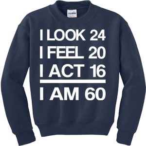 I Am 60 Funny 60th Birthday Kids Sweatshirt