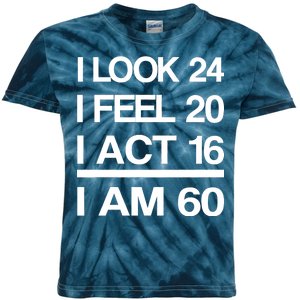 I Am 60 Funny 60th Birthday Kids Tie-Dye T-Shirt