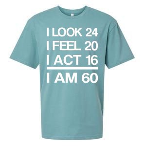 I Am 60 Funny 60th Birthday Sueded Cloud Jersey T-Shirt