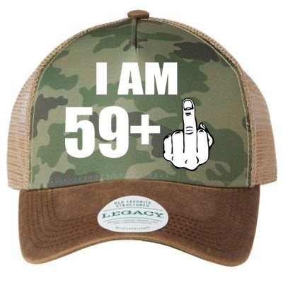 I Am 60 Middle Finger 60th Birthday Gift Legacy Tie Dye Trucker Hat