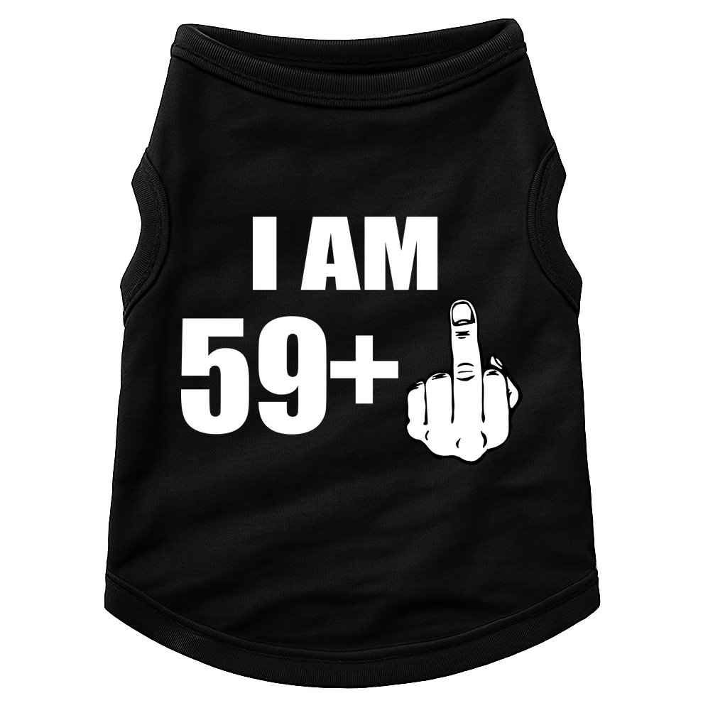 I Am 60 Middle Finger 60th Birthday Gift Doggie Tank