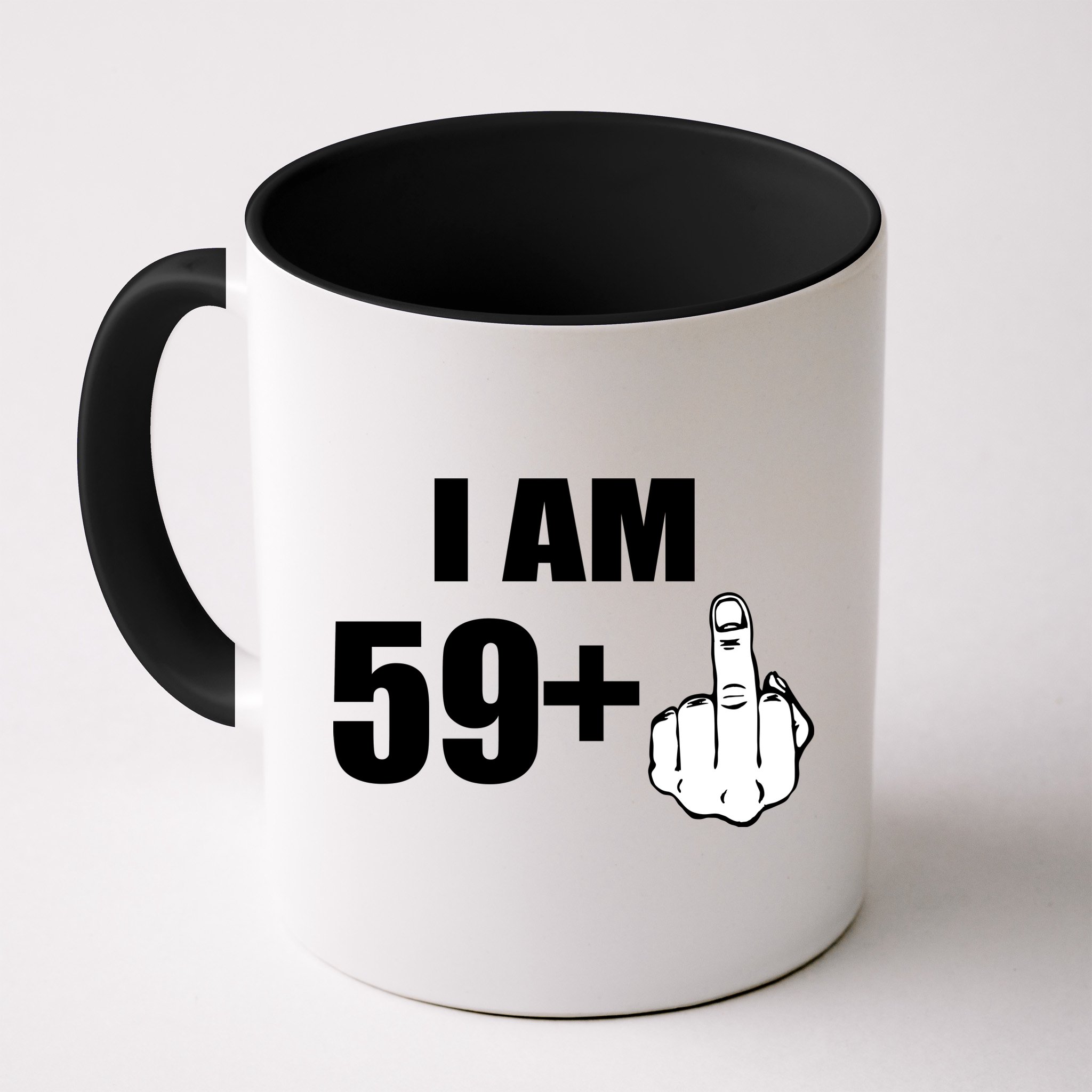 I Am 60 Middle Finger 60th Birthday Gift Mug