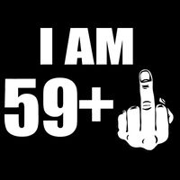 I Am 60 Middle Finger 60th Birthday Gift Flatbill Hat