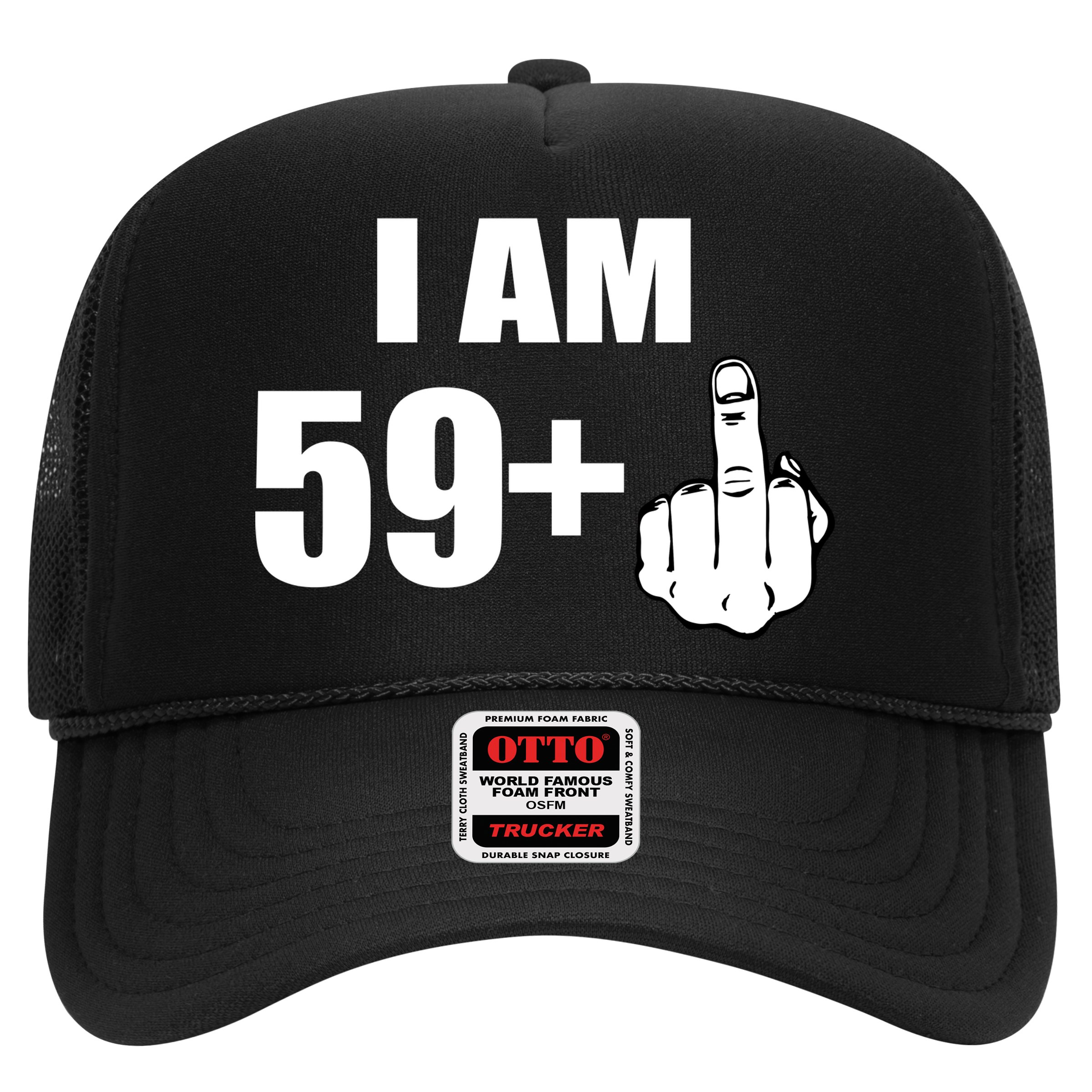 I Am 60 Middle Finger 60th Birthday Gift Hat