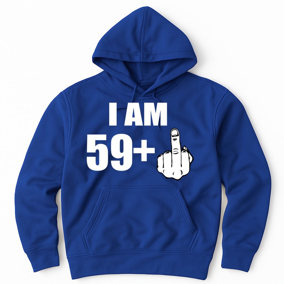 I Am 60 Middle Finger 60th Birthday Gift Hoodie