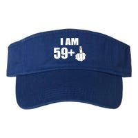 I Am 60 Middle Finger 60th Birthday Gift Valucap Bio-Washed Visor