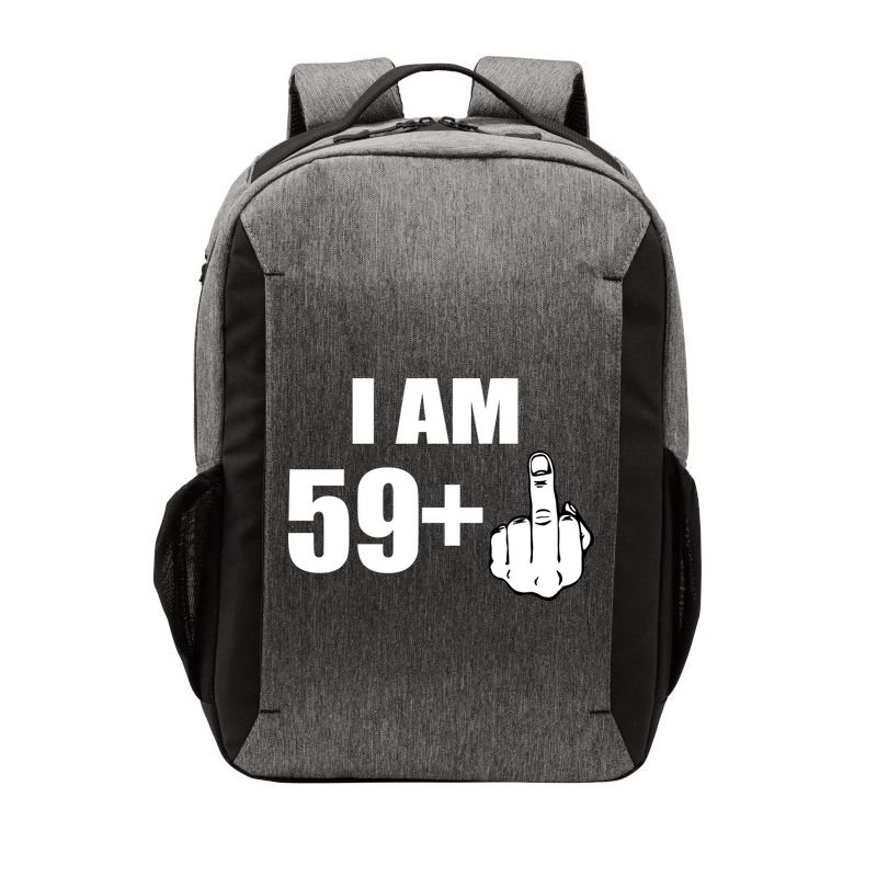 I Am 60 Middle Finger 60th Birthday Gift Vector Backpack