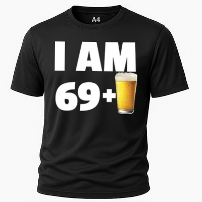 I Am 69 Plus Beer 70th Birthday Performance Shirt