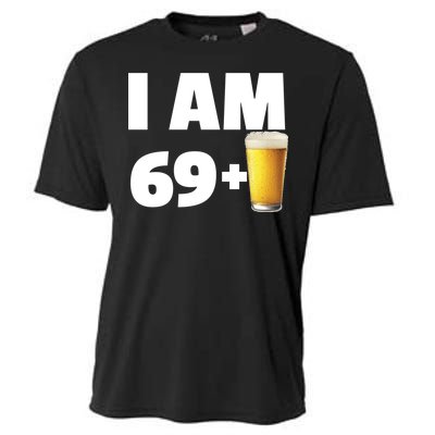 I Am 69 Plus Beer 70th Birthday Cooling Performance Crew T-Shirt