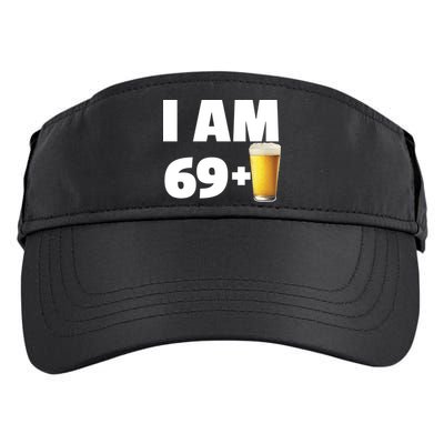 I Am 69 Plus Beer 70th Birthday Adult Drive Performance Visor