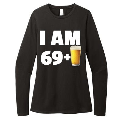 I Am 69 Plus Beer 70th Birthday Womens CVC Long Sleeve Shirt