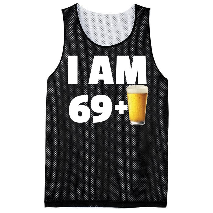 I Am 69 Plus Beer 70th Birthday Mesh Reversible Basketball Jersey Tank