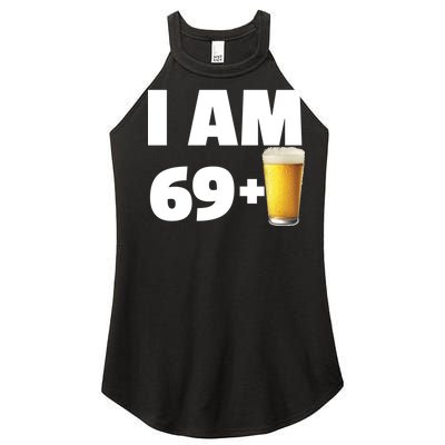 I Am 69 Plus Beer 70th Birthday Women’s Perfect Tri Rocker Tank