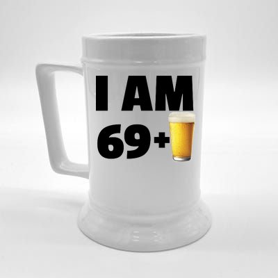 I Am 69 Plus Beer 70th Birthday Beer Stein