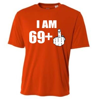 I Am 70 Middle Finger 70th Birthday Gift Cooling Performance Crew T-Shirt